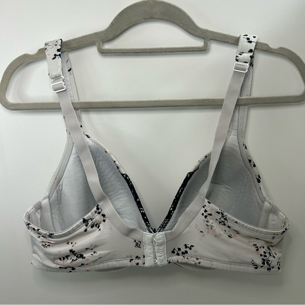 Cacique Lane Bryant Lightly Lined Full Coverage Gray & Black Floral Bra 40C - Picture 5 of 15